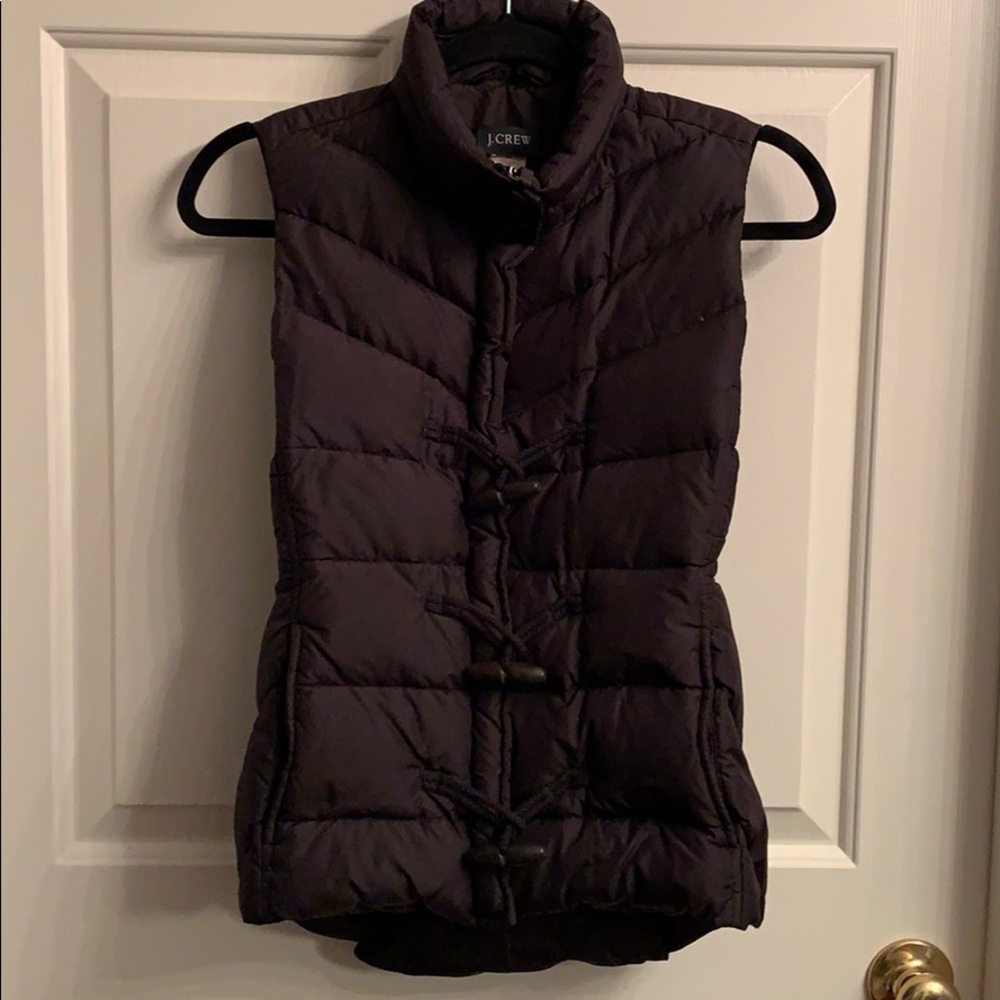 Jcrew Down black puffer vest🖤